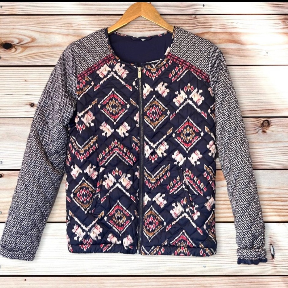 Roxy Vintage Zip-Up Tribal insulated jacket - EUC - size S